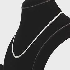 Snake Chain In Silver Fore Man