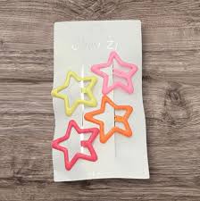 10pcs Colorful Star BB Hair Clips Adorable Hair Decoration for Girls and Kids