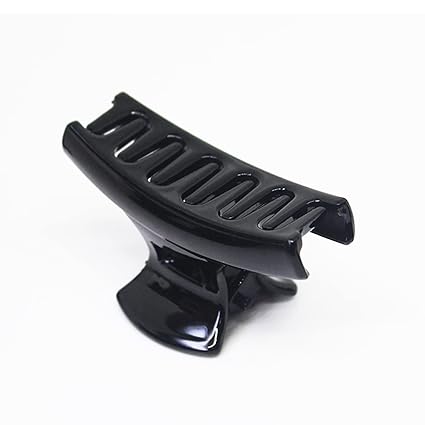 PACK OF 3 Herbals Black Plastic Hair Clutch For Women, Girls Medium Size Trendy Hair Clip