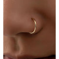 8mm simple silver nose rings for girls