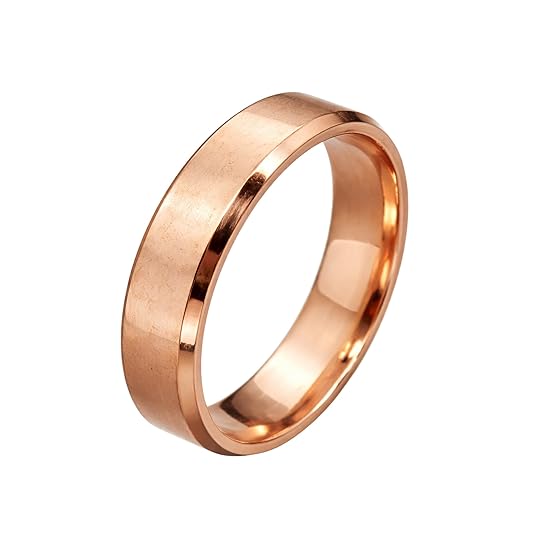 THE MEN THING AZURE CORE - ROSE GOLD - Pure Stainless Steel Men’s Ring for Men & Boys