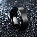 BLACK Samurai Titanium Stainless Steel Ring