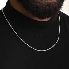 Snake Chain In Silver Fore Man