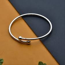 Silver Plain Pipe Kada, Bracelet for Girls & Women (Single Piece, 6 Grams)