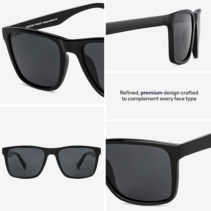 Full Rim Square | Polarized Stylish Sunglasses | 100% UV Protected | For Men & Women