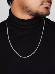 Snake Chain In Silver Fore Man