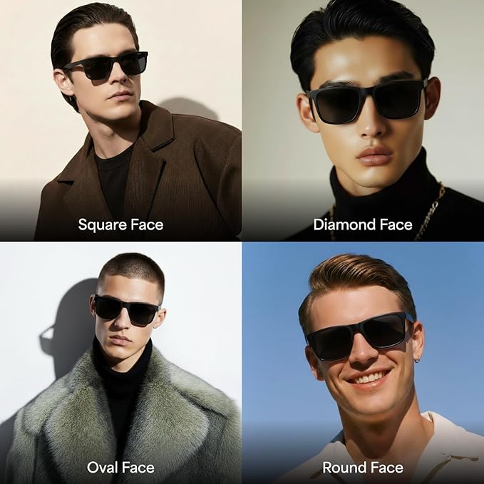 Full Rim Square | Polarized Stylish Sunglasses | 100% UV Protected | For Men & Women
