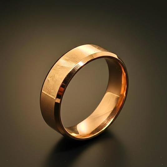 THE MEN THING AZURE CORE - ROSE GOLD - Pure Stainless Steel Men’s Ring for Men & Boys
