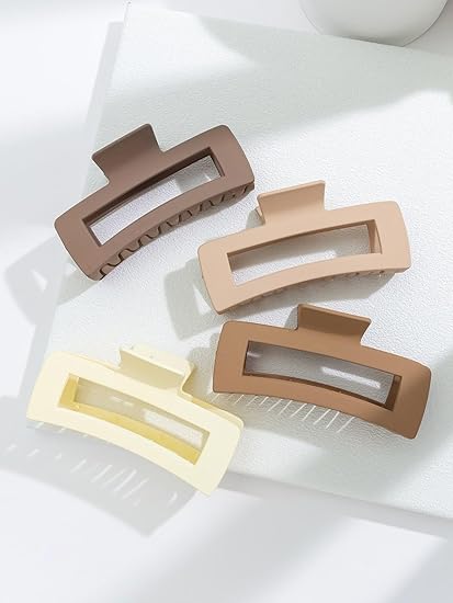 2 Pcs Large Strong Hold Clamps for Thick Thin Hair, claw clip Styling