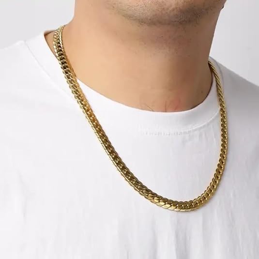 golden chains for men Stainless steel stylish long chains Locket