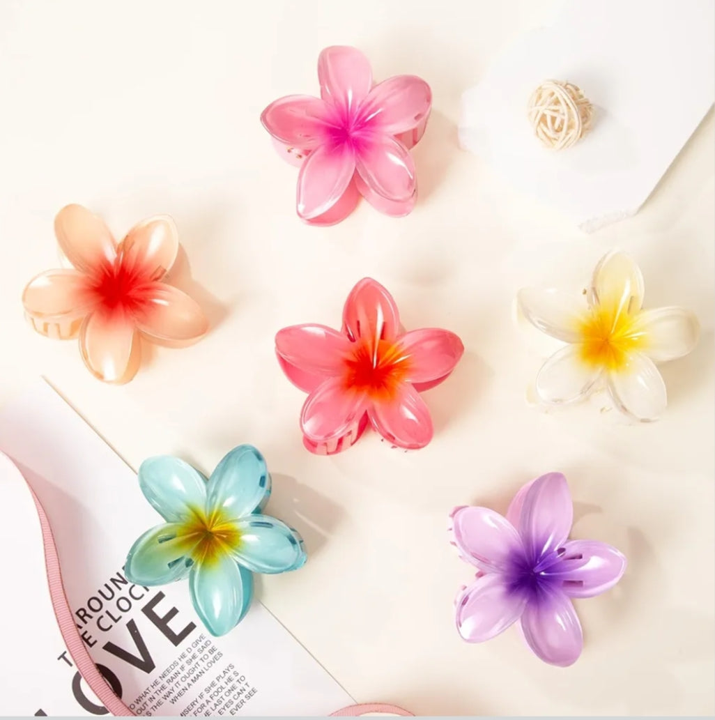 Flower Hair Clip | Hawaiian Hair Clip | Hair Clips Women For Thick Hair