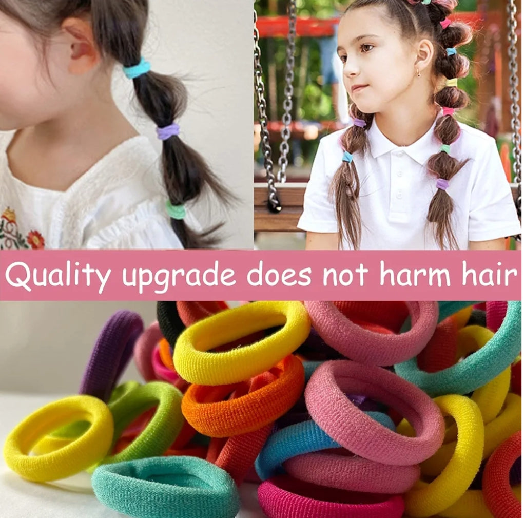 50 Pcs Small Elastic Hair Bands For Girls