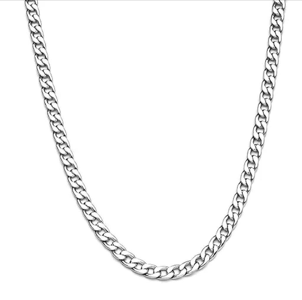 Silver starling cuban chain for men