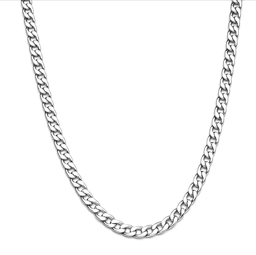 Silver starling cuban chain for men