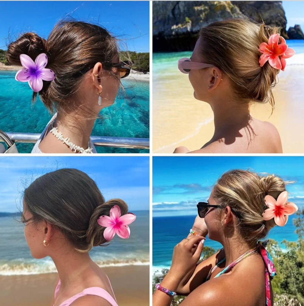 Flower Hair Clip | Hawaiian Hair Clip | Hair Clips Women For Thick Hair